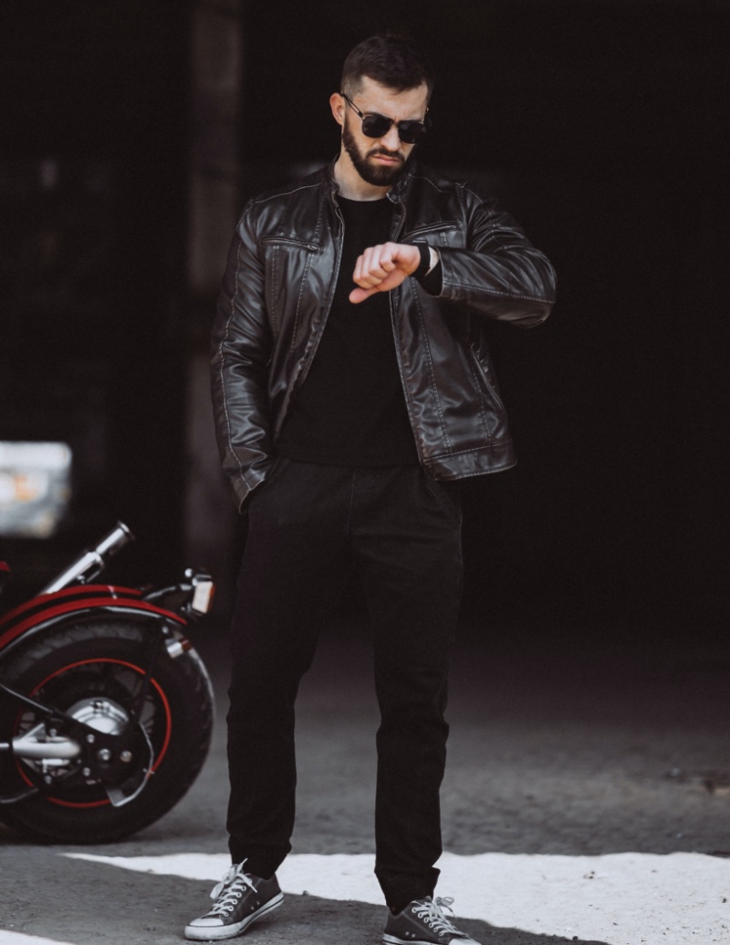 10 Ways To Style A Black Leather Jacket for Men