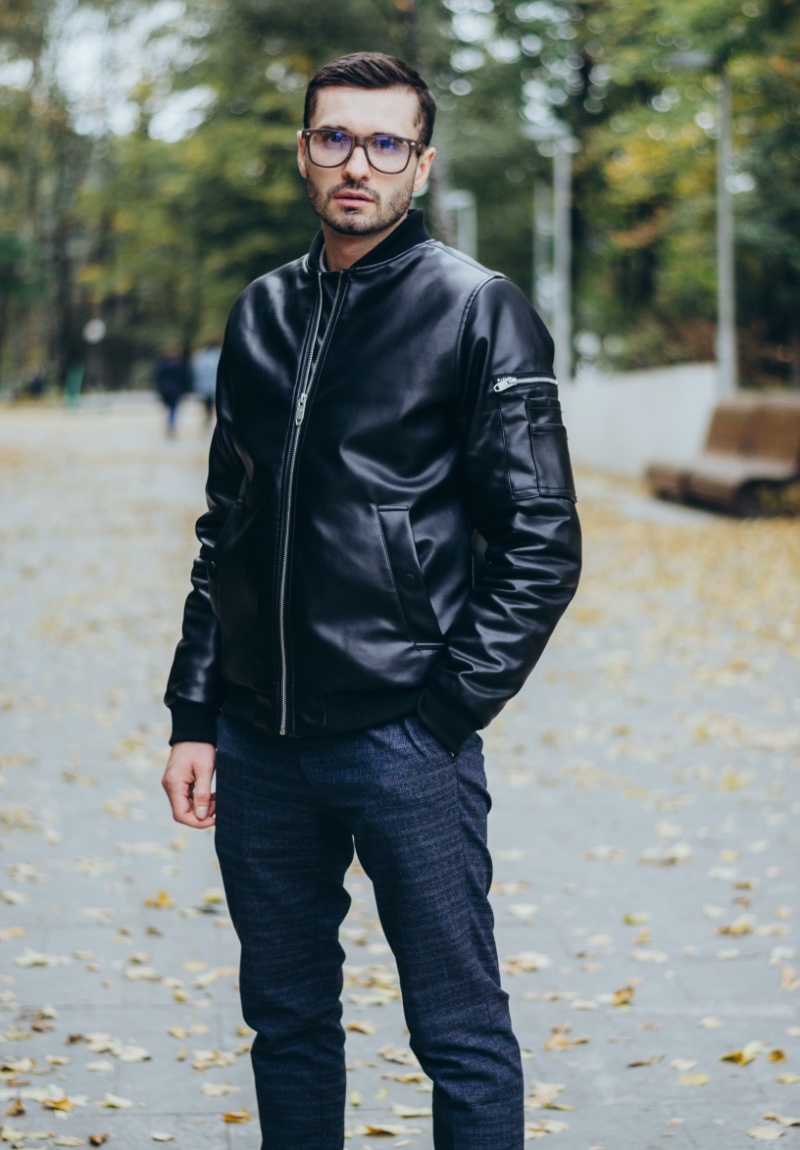 Leather Jacket Outfits Men Trousers » Leather Jacket Outfits for Men: Styling an Easy Cool Leather Jacket Outfits Men Trousers