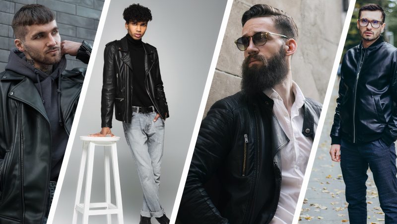 Leather Jacket Outfits Men 