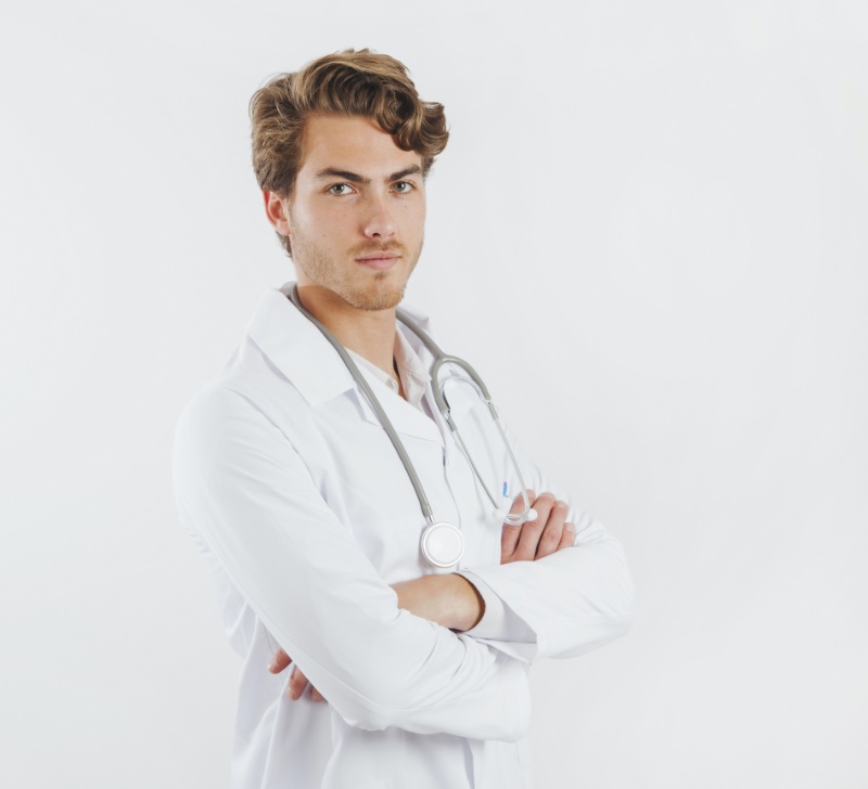 Man Doctor White Lab Coat