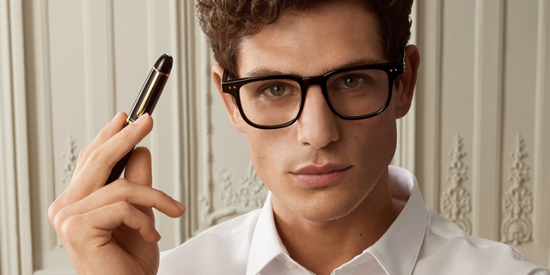 Montblanc enlists model Pau Ramis as the face of its spring-summer 2023 eyewear campaign. 
