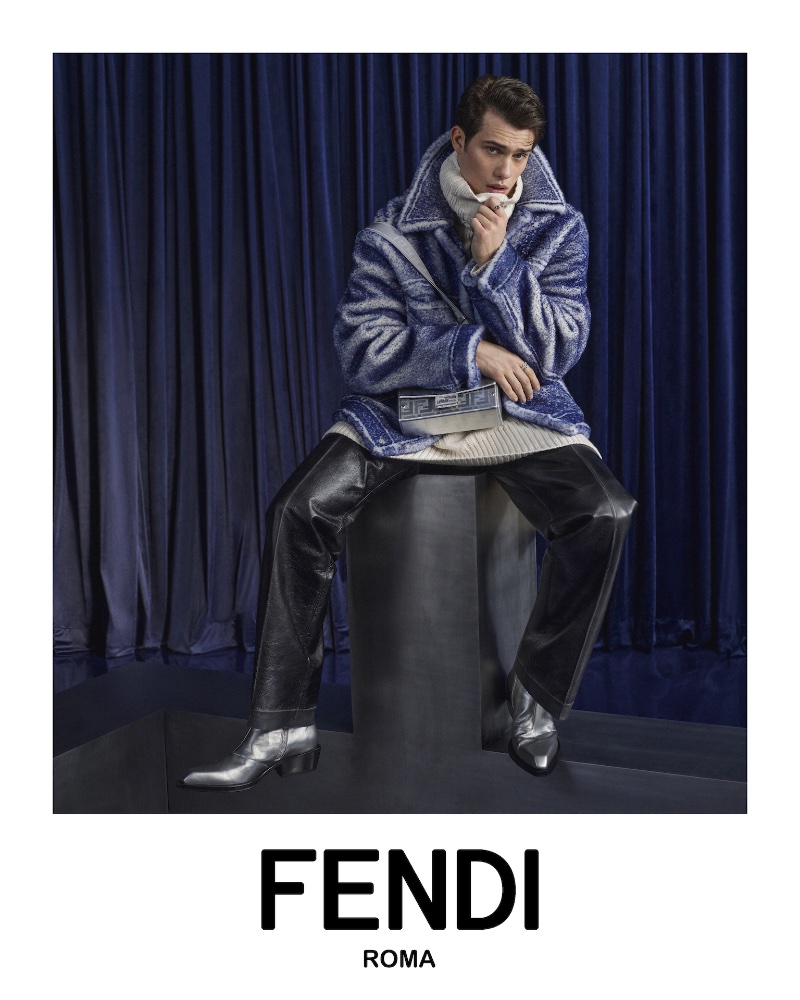 Fendi enlists Nicholas Galitzine as the star of its fall-winter 2023 campaign.