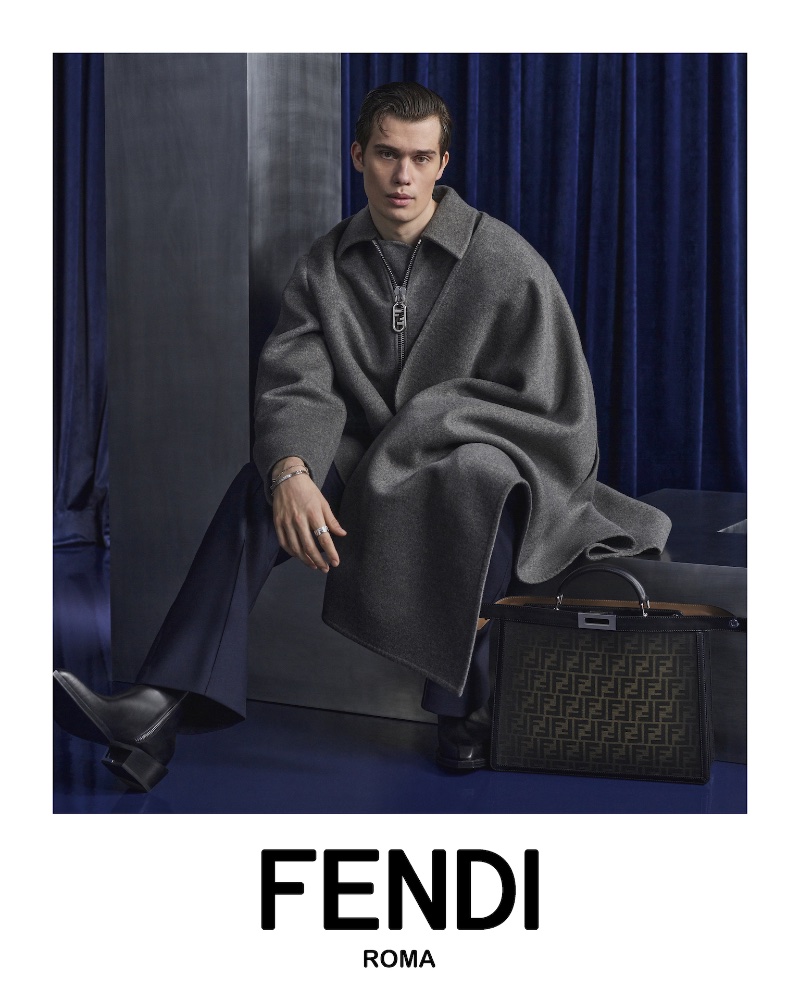 A chic vision in gray, Nicholas Galitzine fronts Fendi's fall-winter 2023 campaign. » Fendi Fall 2023 Campaign: Nicholas Galitzine Takes the Stage A chic vision in gray, Nicholas Galitzine fronts Fendi's fall-winter 2023 campaign.