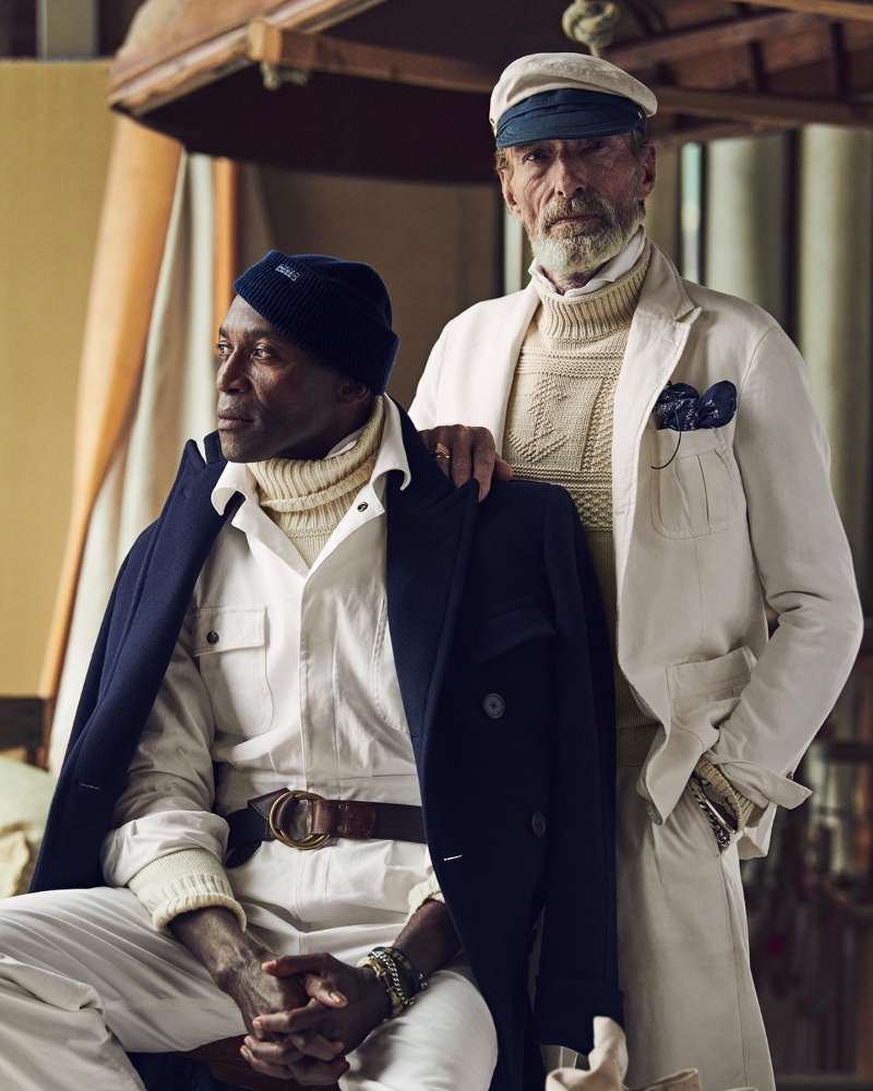 Malick Diouck and Rudy Verwey wear chic looks from the Polo Originals Regatta collection. » Polo Originals Regatta Collection: Nautical Aspirations Malick Diouck and Rudy Verwey wear chic looks from the Polo Originals Regatta collection.