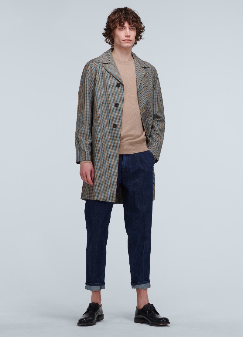 Prada Checked Trench Coat