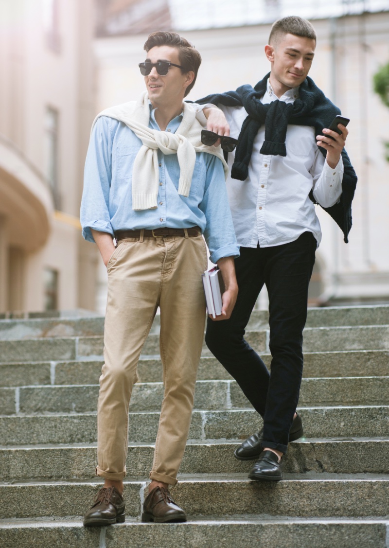 Preppy Aesthetic Style Men Fall