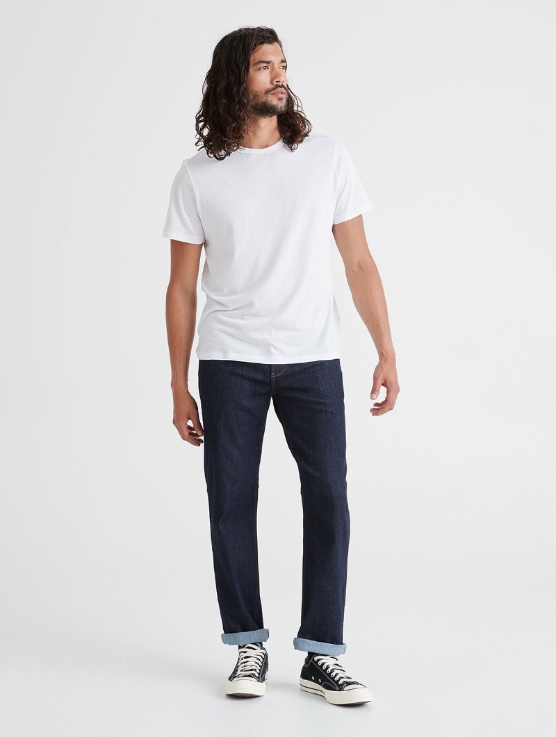 Stretch Denim Jeans Men Duer Performance Athletic Straight