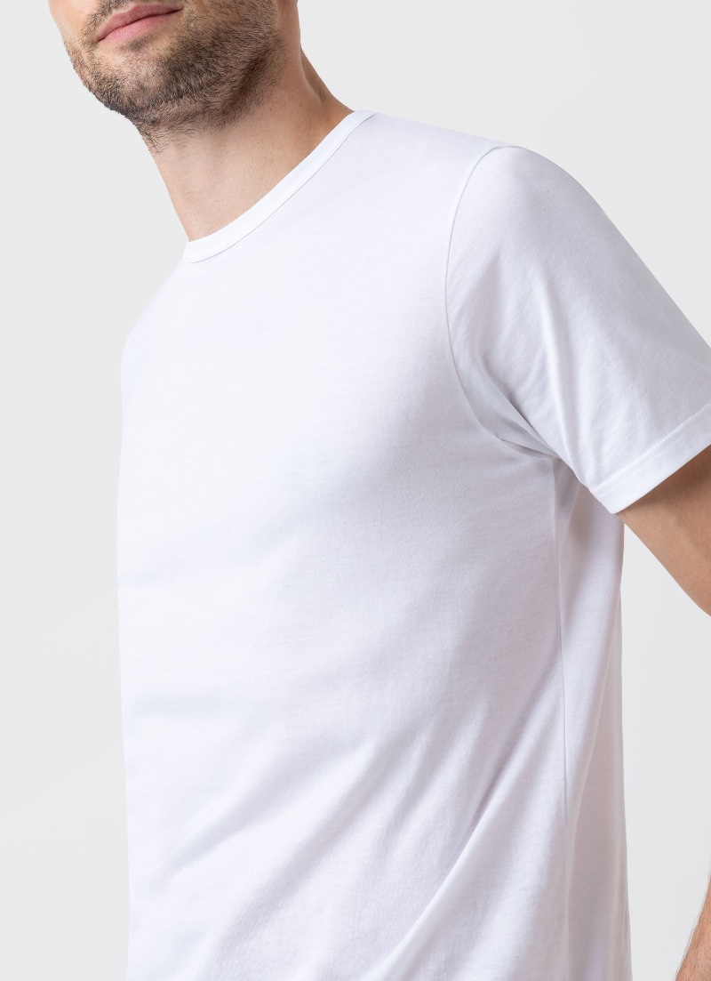 Sunspel Classic T-Shirt White Details