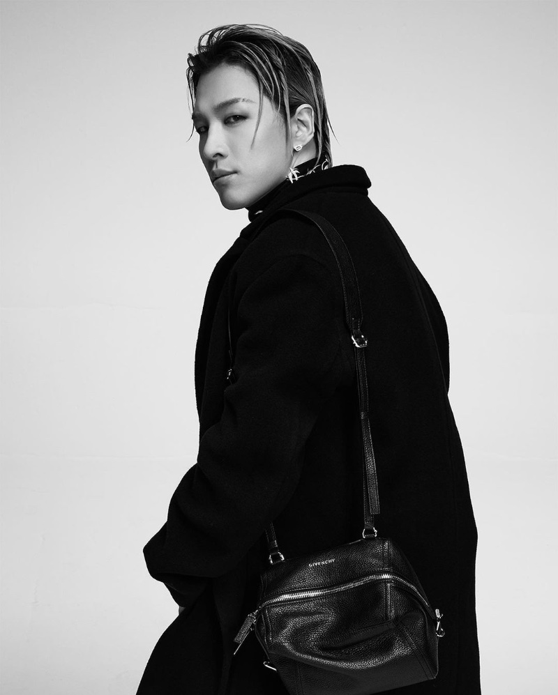 Korean star Taeyang fronts Givenchy's fall-winter 2023 campaign. 