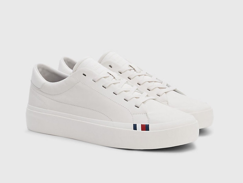 Tommy Hilfiger Elevated Leather Sneakers White