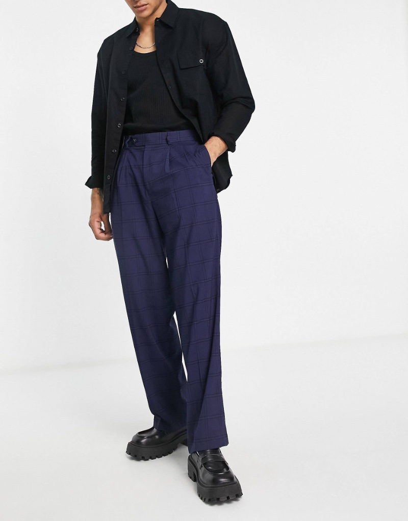 80s Pant Suit Loose Classic Jacket High Waist Pleated Trousers See