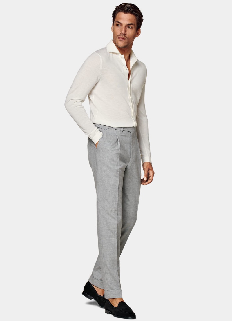 Types of Pants Men Pleated Trousers Suitsupply