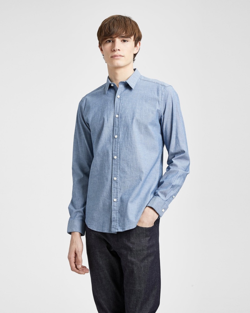 Types of Shirts Men Chambray Theory