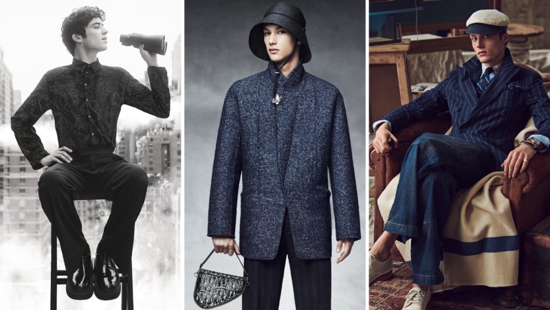 Week in Review: Nicolas Maupas for Emporio Armani fall-winter 2023 campaign, Silouane Vongkhamchanh for Dior Men winter 2023 campaign, and Hugh Laughton-Scott for Polo Originals Regatta collection.