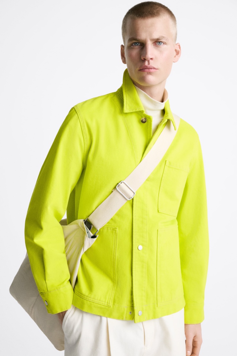 Zara Lime Green Pocket Jacket