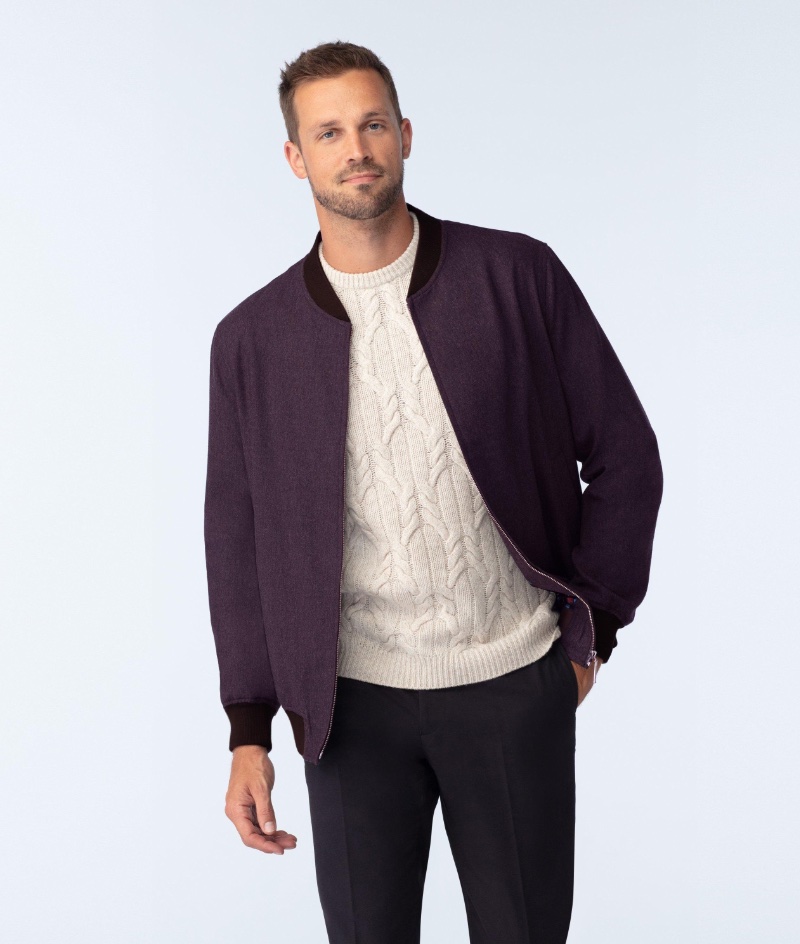 Burgundy Bomber Jacket Flannel Indochino » Bomber Jacket Outfits for Men: How to Wear the Style Staple Burgundy Bomber Jacket Flannel Indochino