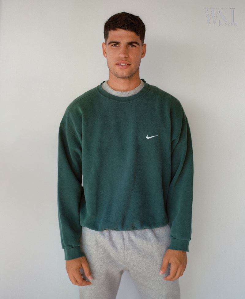 Rocking Nike, Carlos Alcaraz is front and center for a laid-back image from WSJ. Magazine. » Carlos Alcaraz Covers WSJ. Magazine: Sporting Charm Rocking Nike, Carlos Alcaraz is front and center for a laid-back image from WSJ. Magazine.