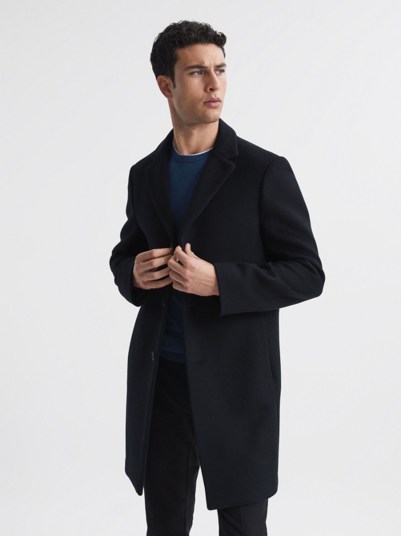 Coat Men Single-breasted Reiss