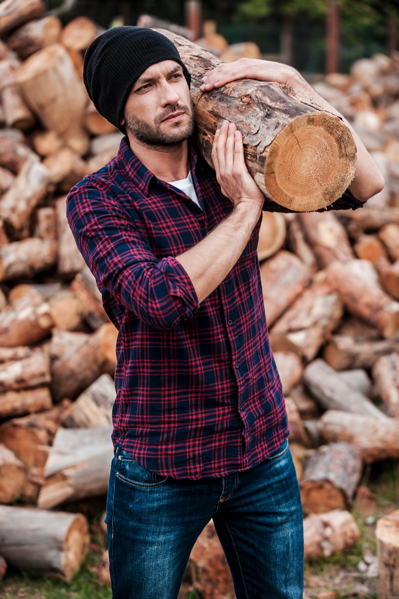 Country Plaid Shirt Man