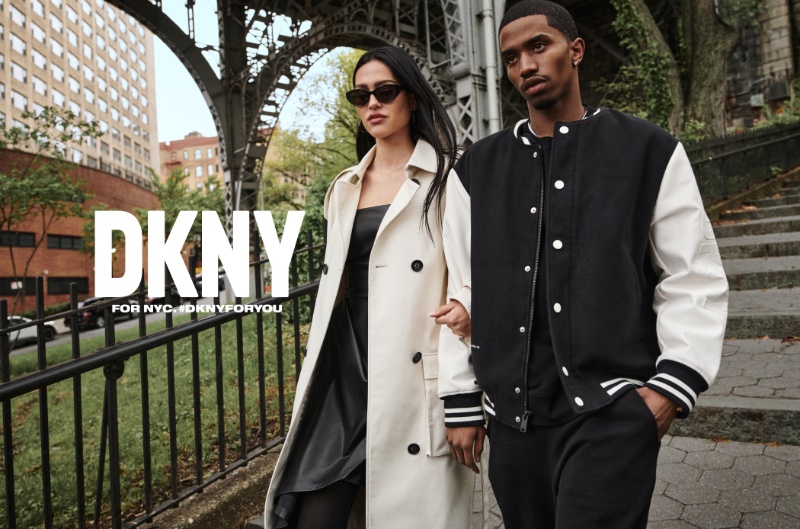 Amelia Gray Hamlin and Christian Combs front DKNY's fall-winter 2023 campaign.