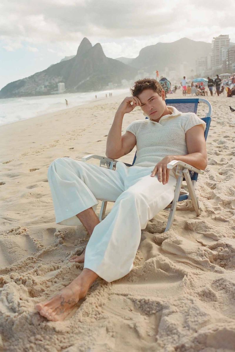 » Francisco Lachowski Embraces Beach Vibes for Numéro NL Francisco Lachowski Numero Netherlands 2023 002