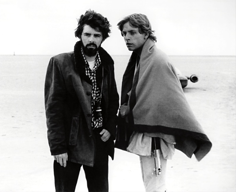 George Lucas 1977 Beard 1970s Mark Hamill