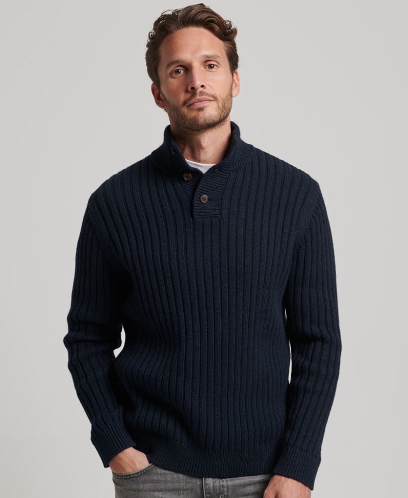 Henley Sweater Men Superdry