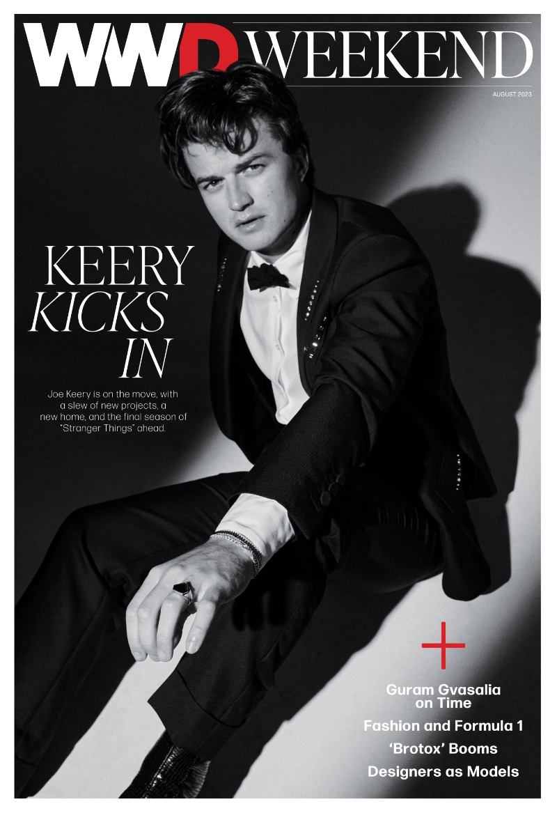 Joe Keery covers WWD Weekend. 