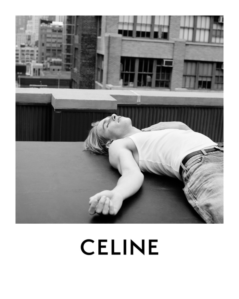 Hedi Slimane photographs Levon Hawke for Celine. 