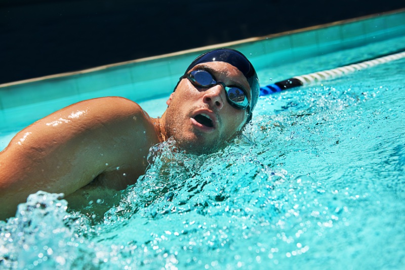 Man Swimming