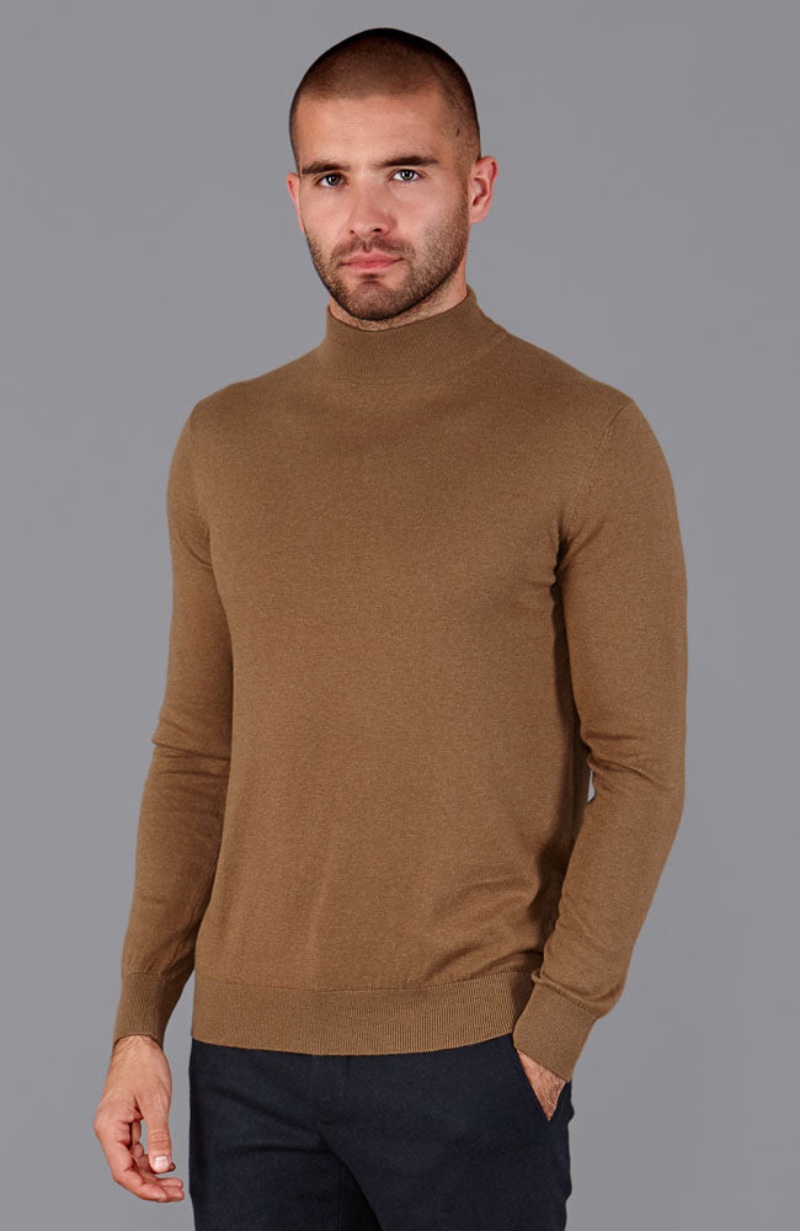 Mock Neck Sweater Men Paul James