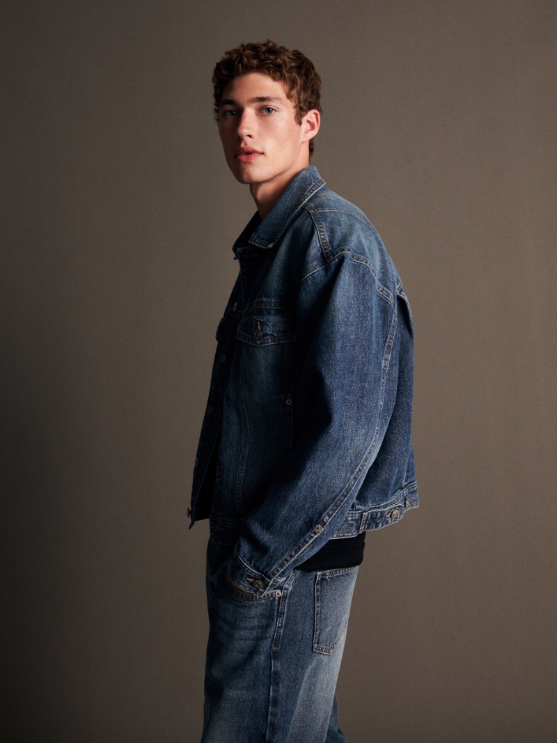 Wearing Reserved, Valentin Humbroich doubles down on denim for fall.