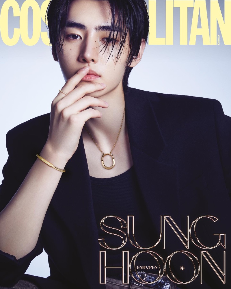 Sunghoon covers the September 2023 issue of Cosmopolitan Korea. 