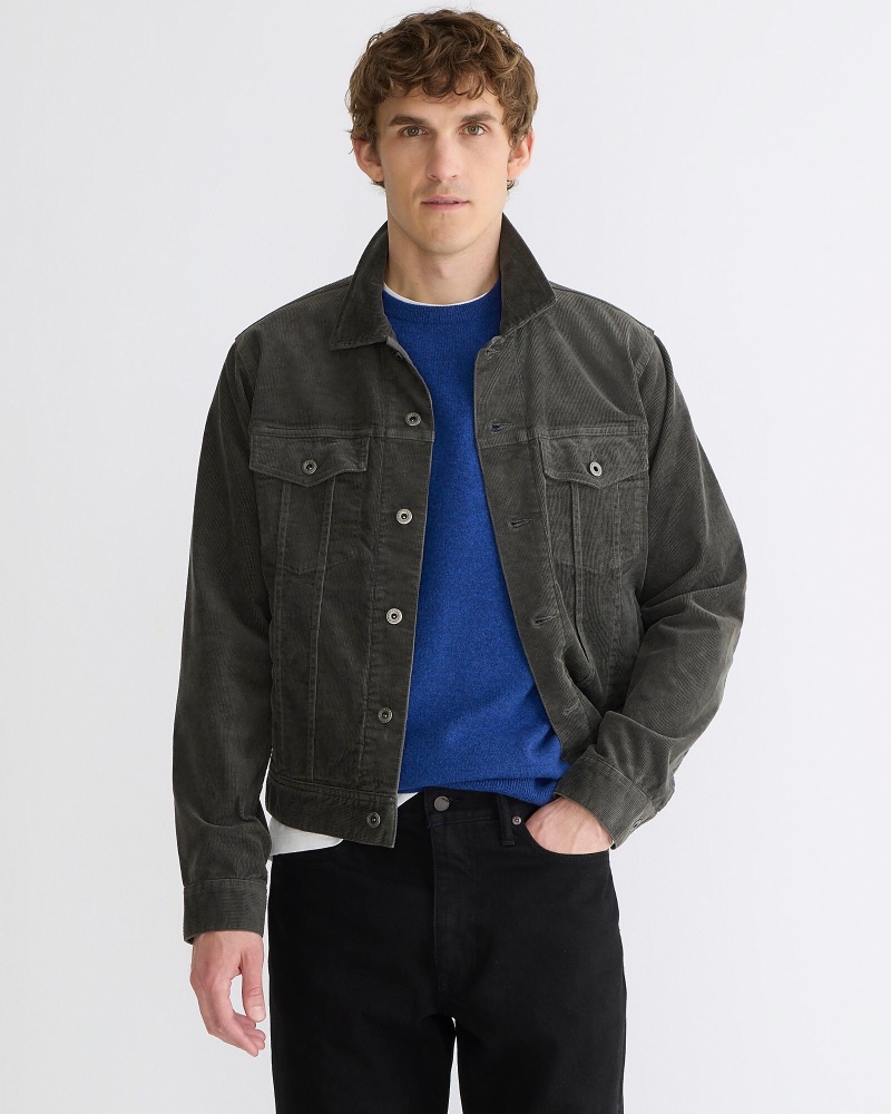 Trucker Jacket Men Corduroy J.Crew