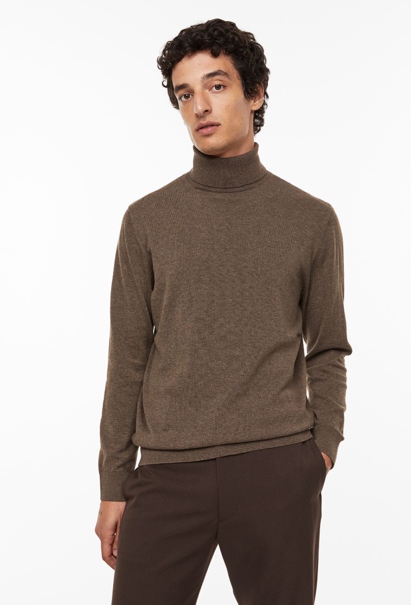 Turtleneck Sweater Men HM