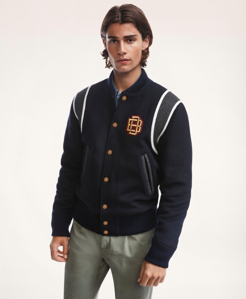 Varsity Jacket Men Brooks Brothers