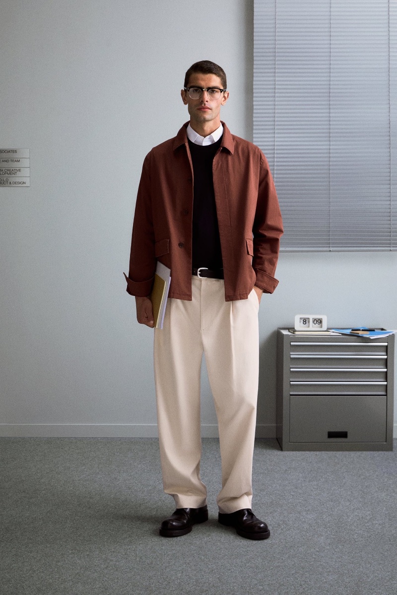 » Zara Ushers Men Back to Work in Style Zara Workwear Fall 2023 Lookbook 001