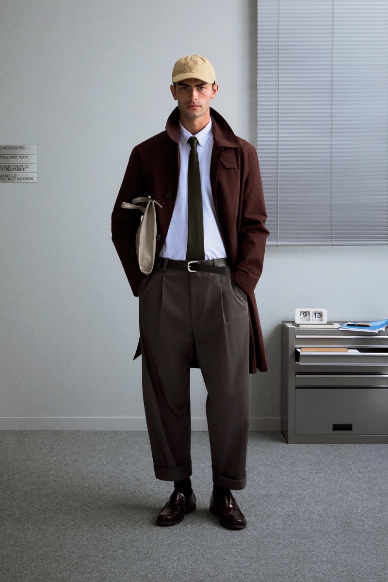 Charlie Knepper sports a work-inspired look by Zara. » Zara Ushers Men Back to Work in Style Charlie Knepper sports a work-inspired look by Zara.