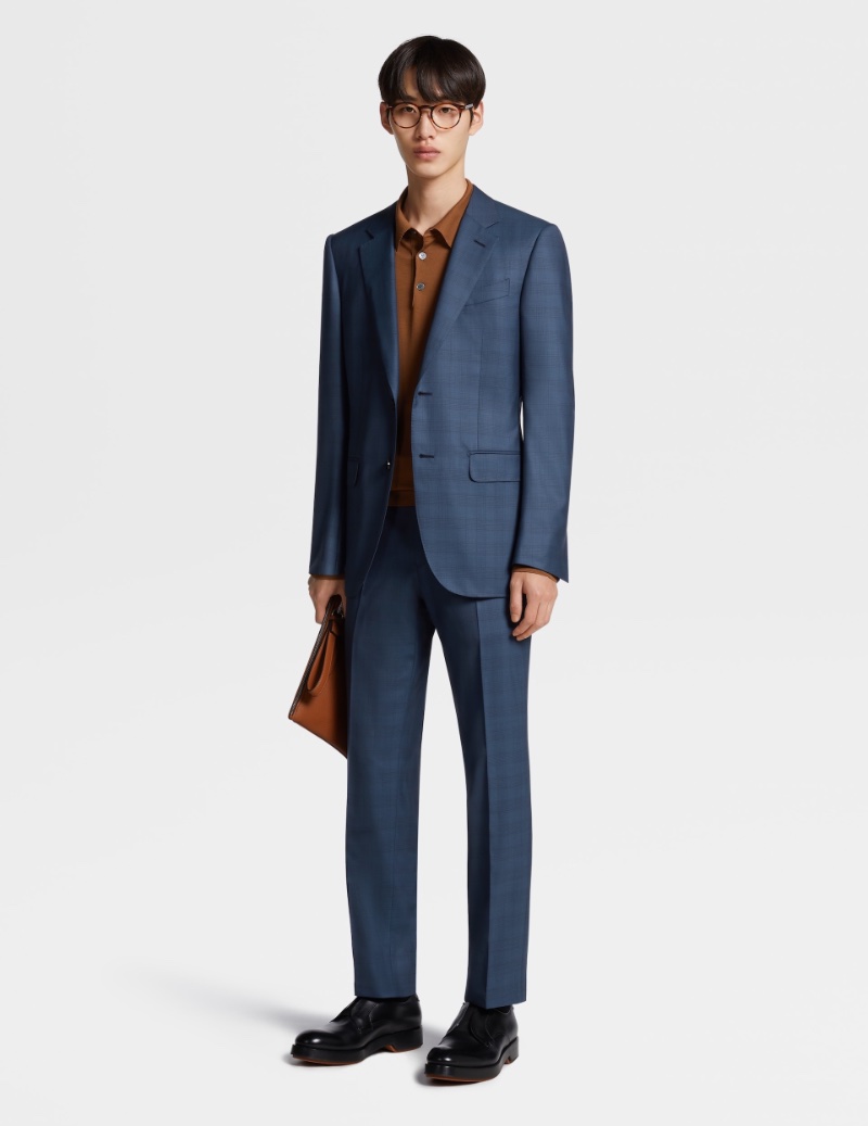 Zegna Suit Without Tie