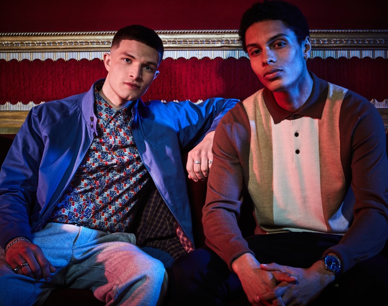 Models Luca Besate and Tom Curtis front the fall-winter 2023 Ben Sherman Signature campaign. » Ben Sherman Signature Ad Sets the Stage for a Nostalgic Fall Models Luca Besate and Tom Curtis front the fall-winter 2023 Ben Sherman Signature campaign.