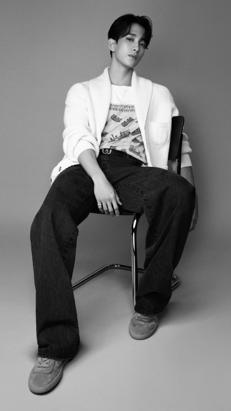 DK appears in a black-and-white image for Bally. 