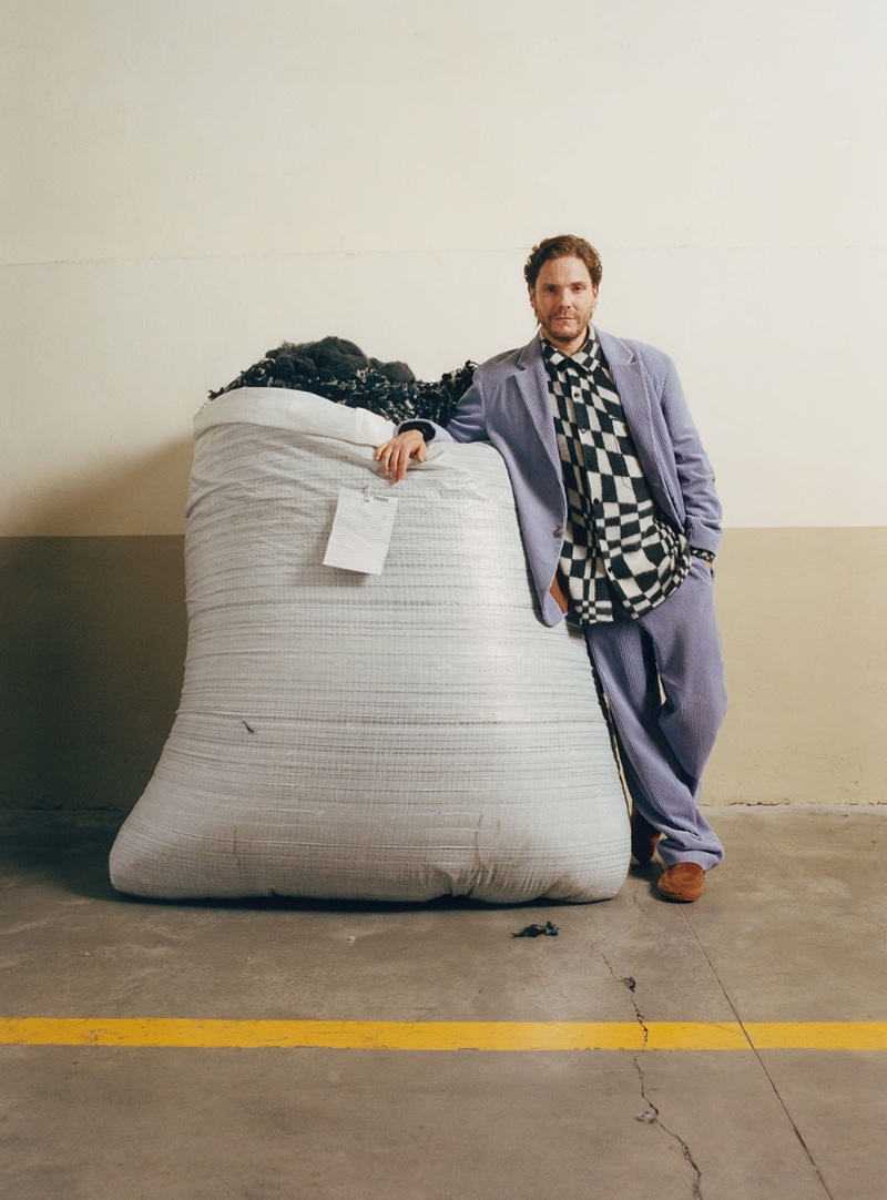 Actor Daniel Brühl fronts the Zegna x The Elder Statesman fall-winter 2023 campaign.