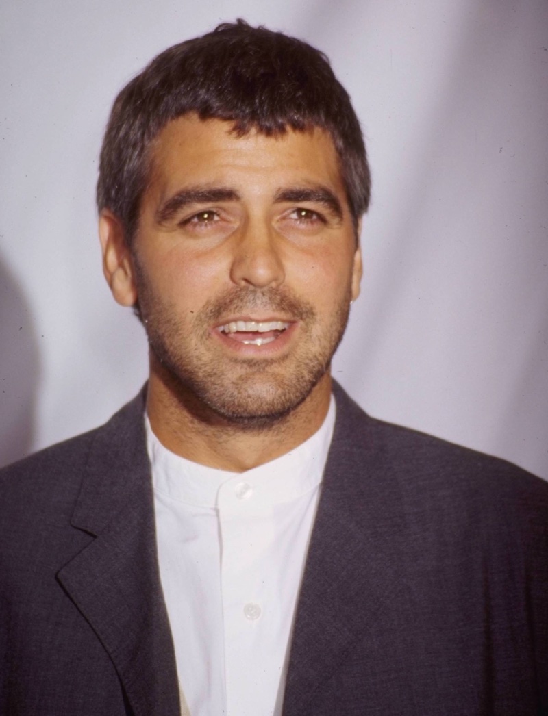 George Clooney 90s Hair Caesar Cut 1995