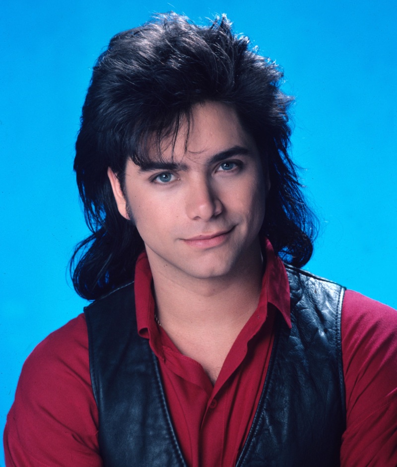 John Stamos Feathered Hair Mullet 1987 Full House