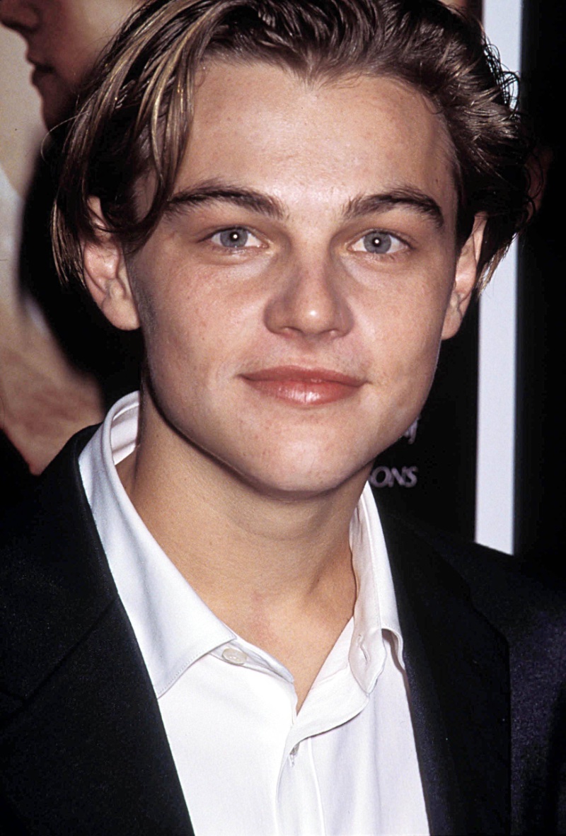Leonardo DiCaprio Curtains Hairstyle 90s