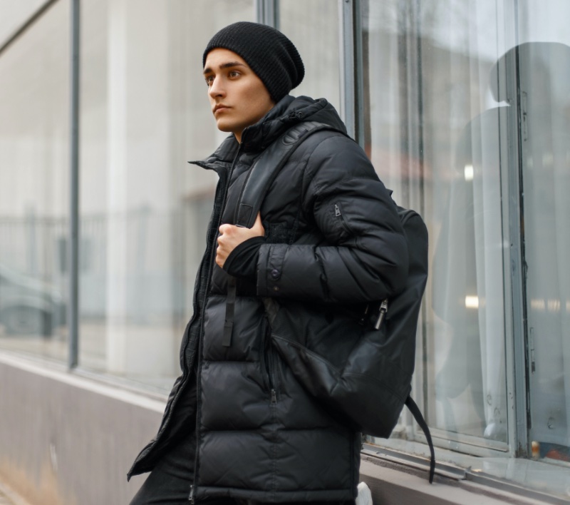 Long Puffer Jacket Men