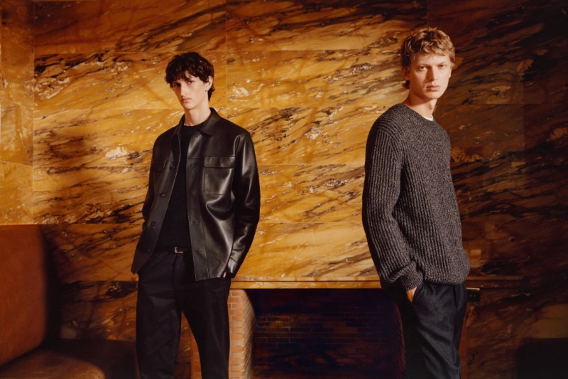 Massimo Dutti enlists Anden Scudder and Jonas Glöer as the faces of Massimo Dutti's fall-winter 2023 Limited Edition collection.