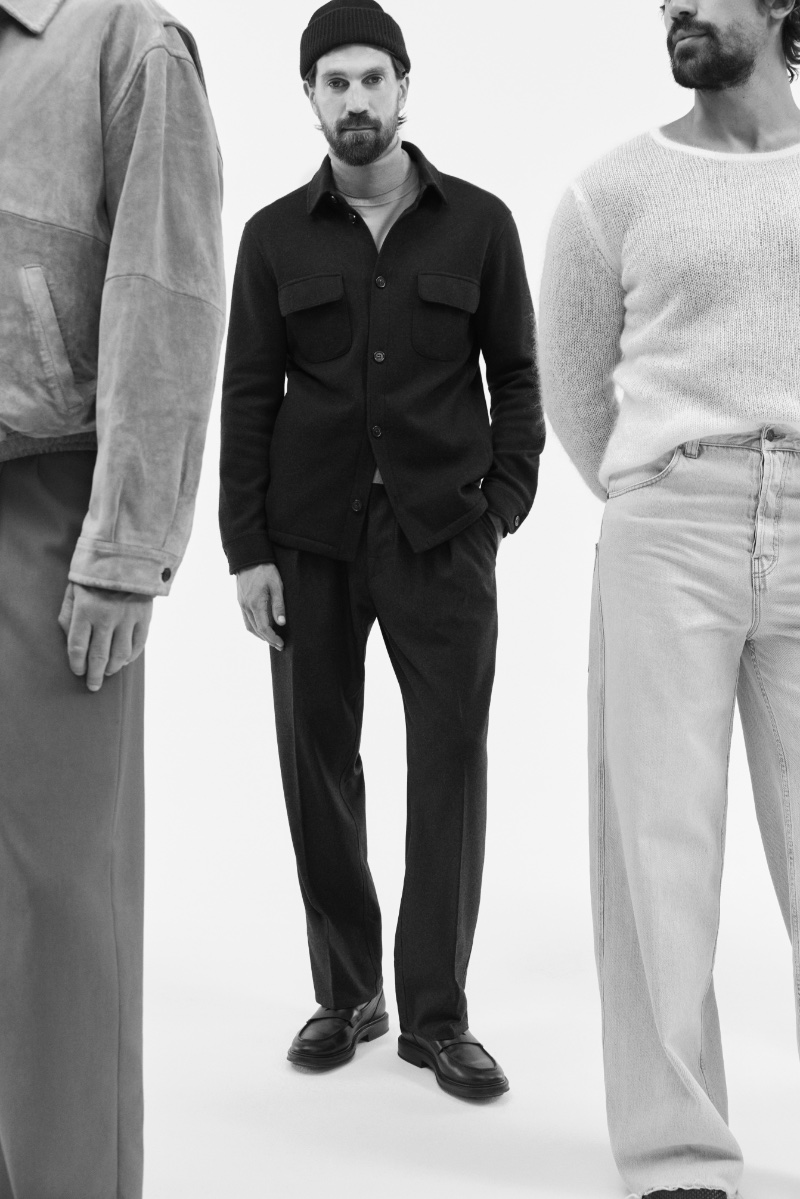 Henrik Fallenius wears Zegna for Mytheresa's fall-winter 2023 campaign.