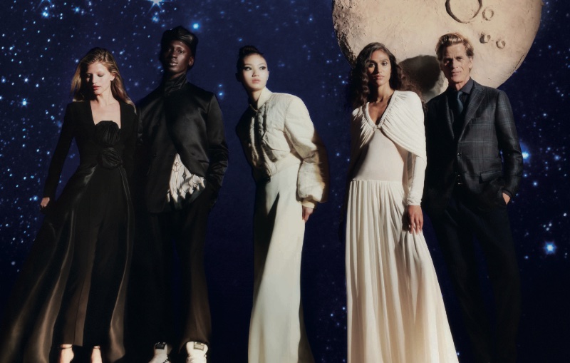 Dressed to impress, Tamsir Thiam and Mark Vanderloo stand out in Neiman Marcus' fall 2023 campaign, wearing AMIRI and Kiton, respectively.