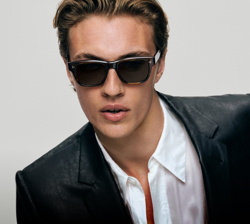 Oliver Peoples enlists Lucky Blue Smith as the star of its fall 2023 campaign, featuring its Birell Sun sunglasses. 